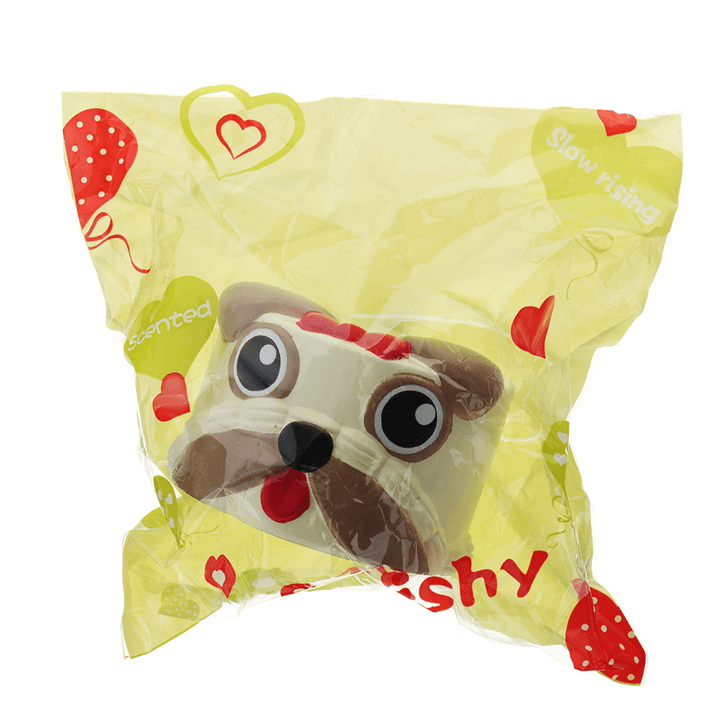 Dog Head Squishy 9*6CM Slow Rising with Packaging Collection Gift Soft Toy - MRSLM