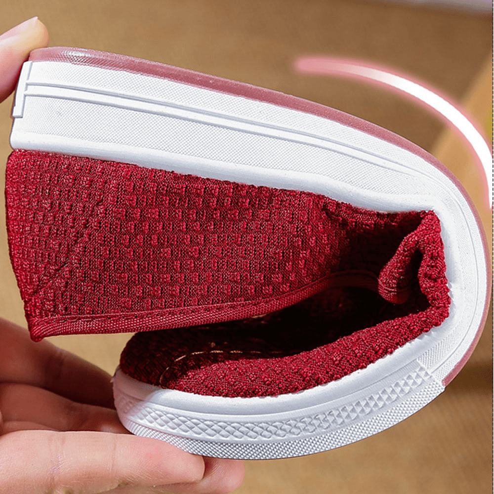 Women Embroidery Comfy Breathable Casual Shallow Slip on Flat Loafers - MRSLM