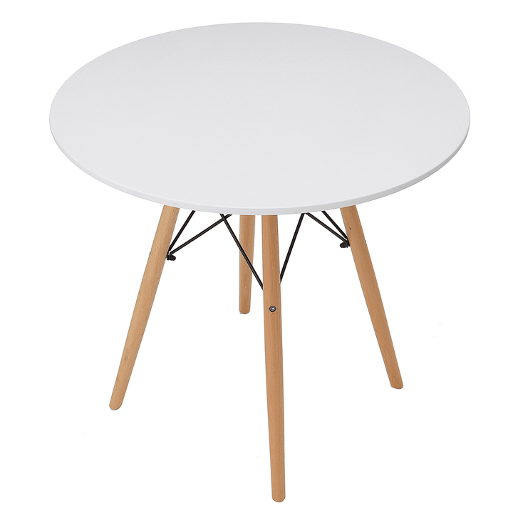 Eames round Table Modern Coffee Dining Desk Wood Leg Afternoon Tea Table Laptop Desk - MRSLM