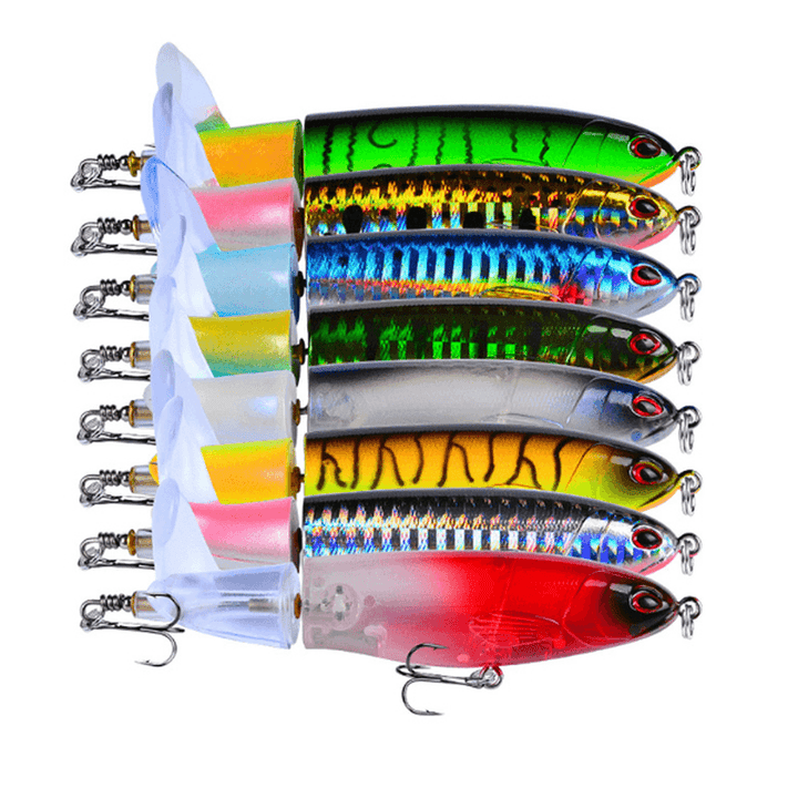 PROBEROS 5 Pcs 110/145Mm Fishing Lure Rotation Artificial Fishing Hooks Fishing Hard Bait - MRSLM