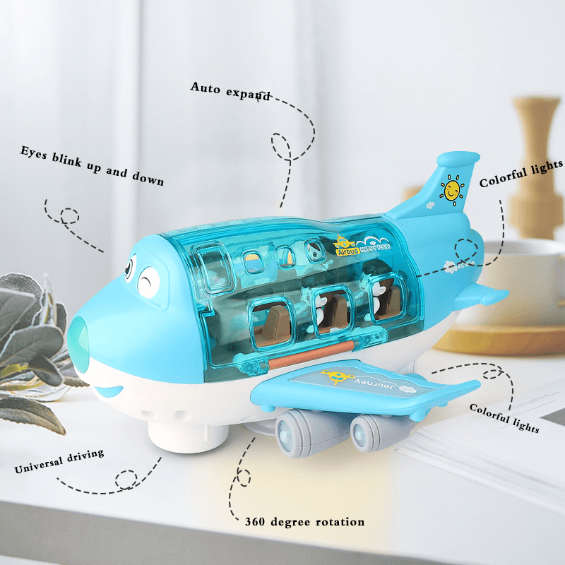 Simulation Model 360 Rotating Music Light Children'S Toy Airplane - MRSLM