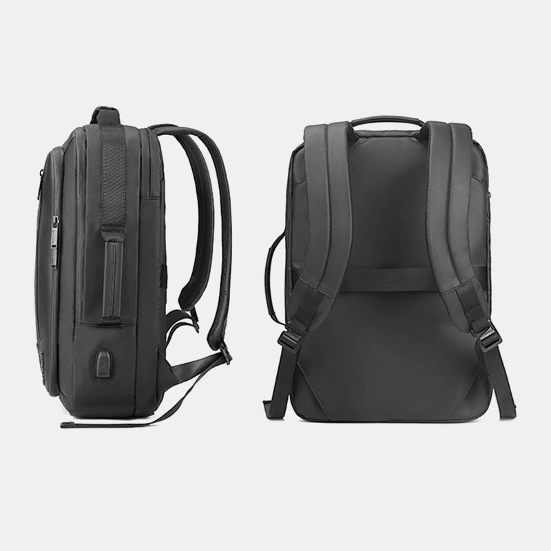 Men Multi-Pocket Waterproof USB Backpack Handbag - MRSLM