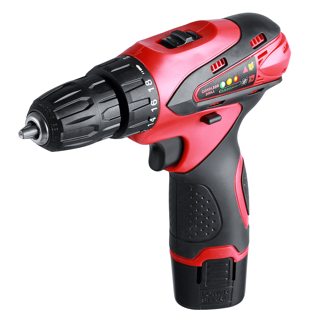 12V 1500Mah Electric Screwdriver Cordless Drill Mini Wireless Power Driver Power Tool W/ 1Pc Battery - MRSLM