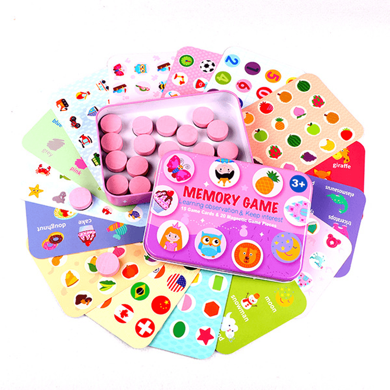 Right Brain Development Color Children Puzzle Wooden Play - MRSLM