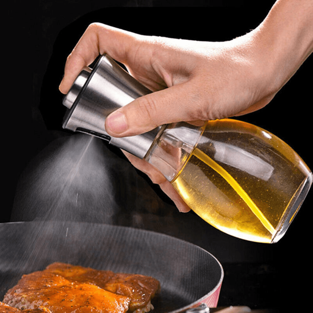 Olive Oil Sprayer Leak-Proof Oil Sprayer Vinegar Cooking Glass Bottles Dispenser Kitchen Cooking Baking BBQ Tool - MRSLM