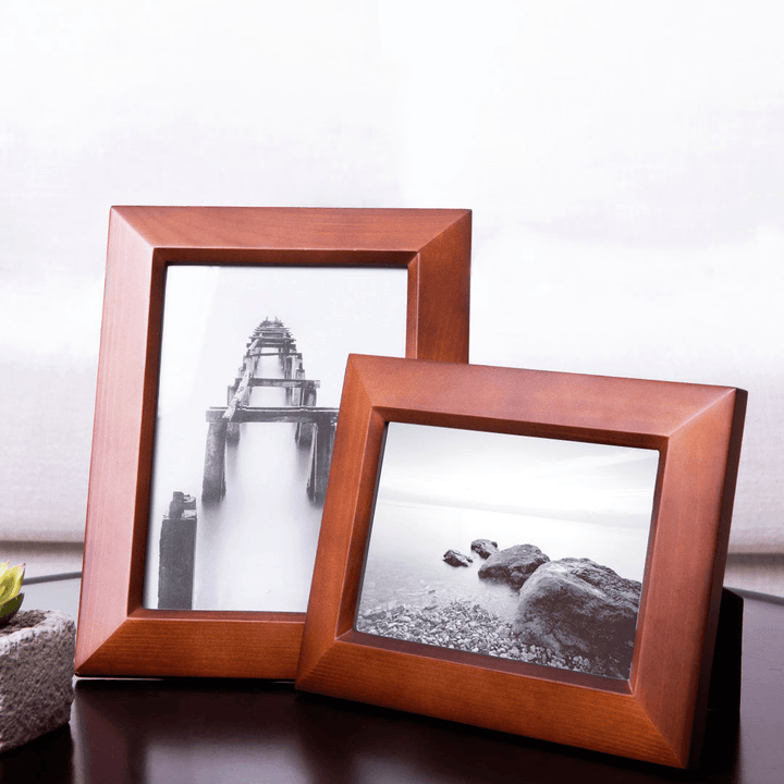 Geometry 1Piece Wall Photo Frame Family Wooden Picture Frame Desktop Picture Sets Square Picture Photo Holder from Xiaomi Youpin - MRSLM