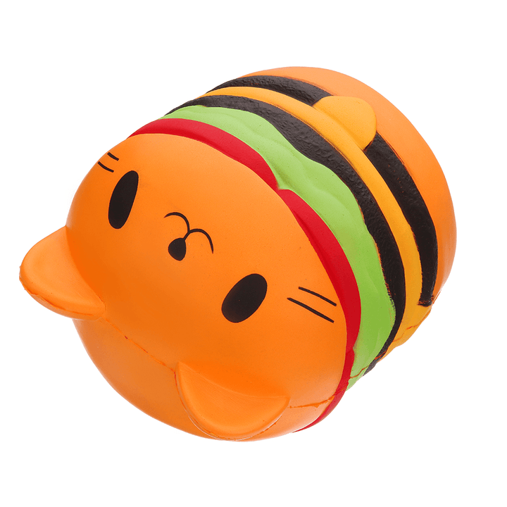 Sanqi Elan Huge Cat Burger Squishy 8.66'' Humongous Jumbo 22CM Soft Slow Rising with Packaging Gift Giant Toy - MRSLM