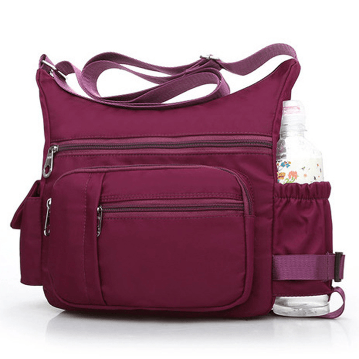 Women Nylon Waterproof Crossbody Bag Shoulder Bag - MRSLM