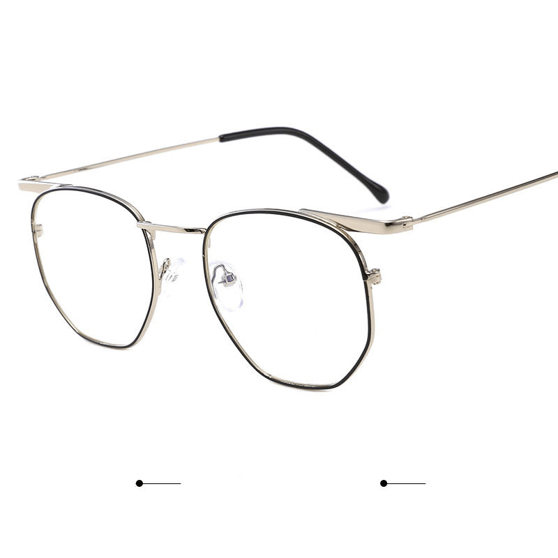 Vintage Harajuku Style Gold Rim Glasses Frame - MRSLM