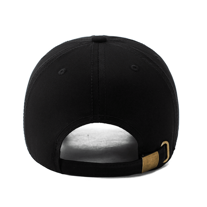 Embroidered Three-Bar Baseball Cap with Curved Brim Cap - MRSLM