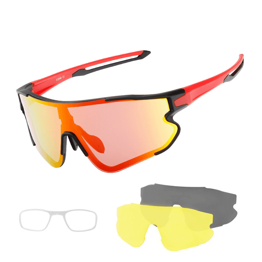 New Outdoor Cycling Glasses Interchangeable Lens Set UV Protection - MRSLM