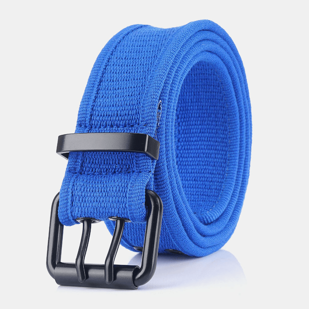 Men Canvas Camouflage Braided 110Cm Pin Buckle Wear-Resistant Outdoor Training Tactical Belts - MRSLM