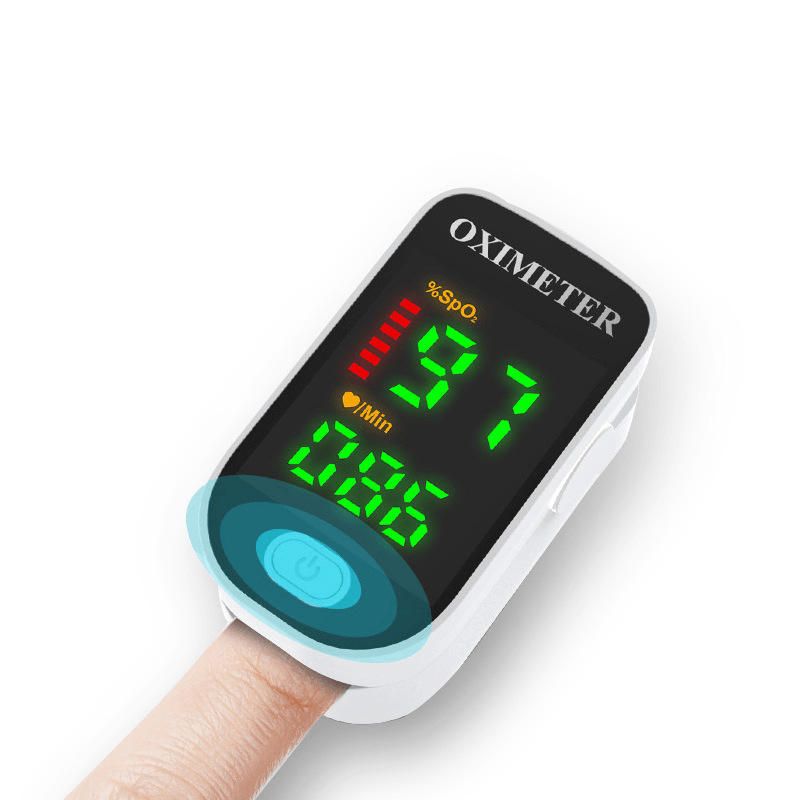 Boxym Finger Pulse Oximeter PI PR SPO2 Monitor OLED Blood Oxygen Saturation Heart Rate Monitor Oxymeters Medical Tool - MRSLM