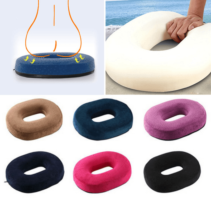 Donut Memory Foam Pregnancy Seat Cushions Chair Car Office Home Soft Back Pillow - MRSLM