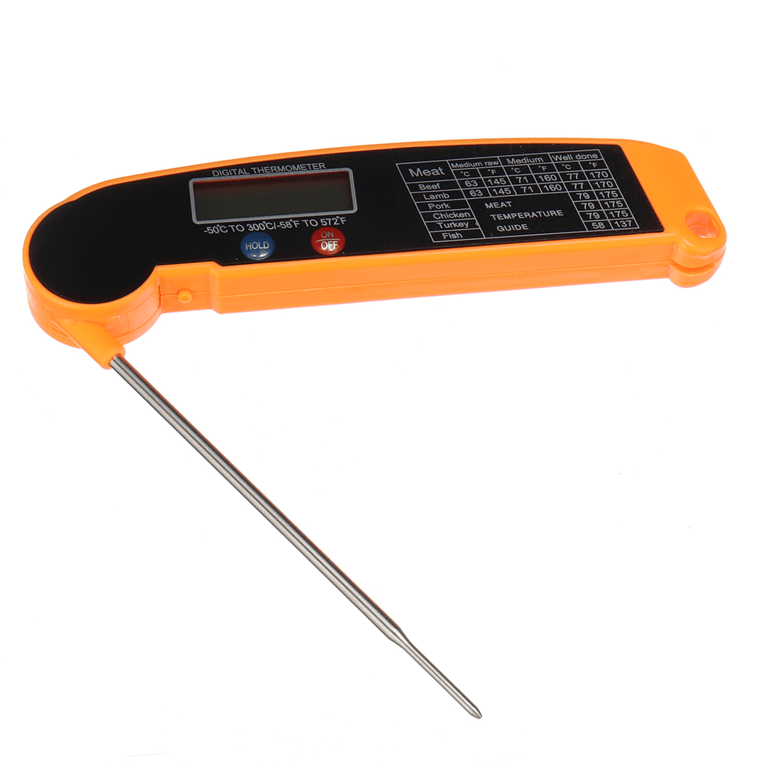 Digital Thermometer Meat Cooking Probe BBQ Electronic Oven Folding Kitchen Thermometer - MRSLM