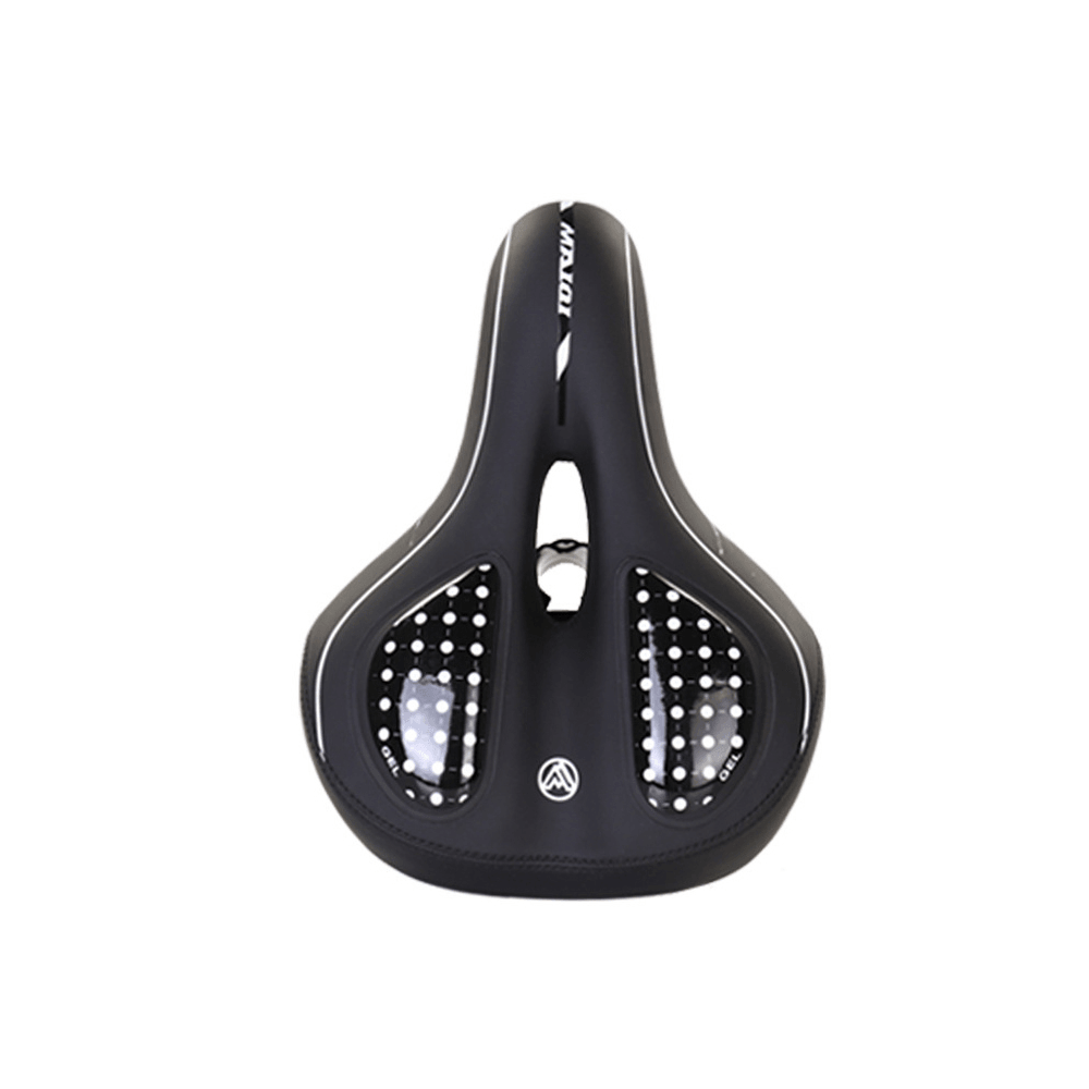 Comfortable Bike Seat Hollow-Carved Memory Foam Padded Leather Bike Saddle Bicycle Soft Cushion Cycling Bike Seat - MRSLM