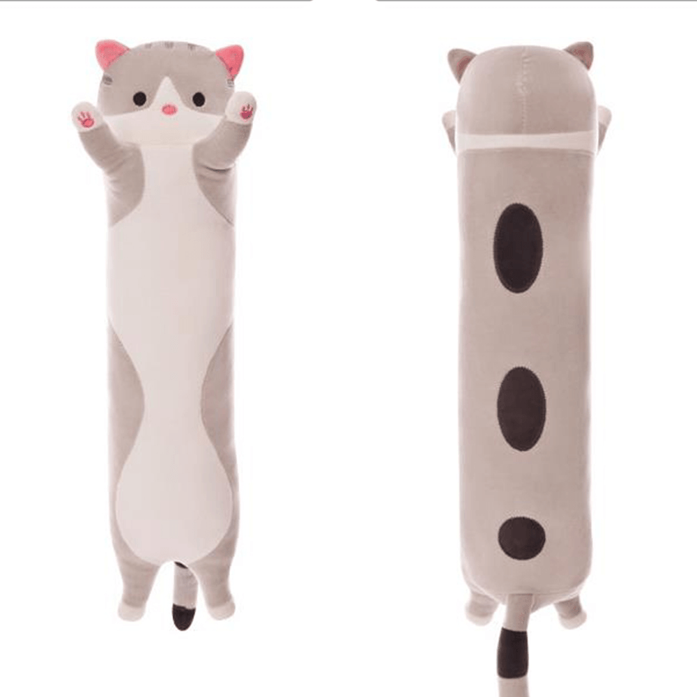 110/130Cm Cute Plush Cat Doll Soft Stuffed Pillow Doll Toy for Kids - MRSLM