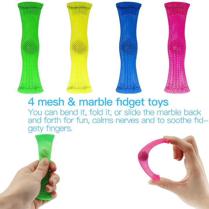 Unzip Toy Set DIY Squeeze Ball Net Tube Chain - MRSLM