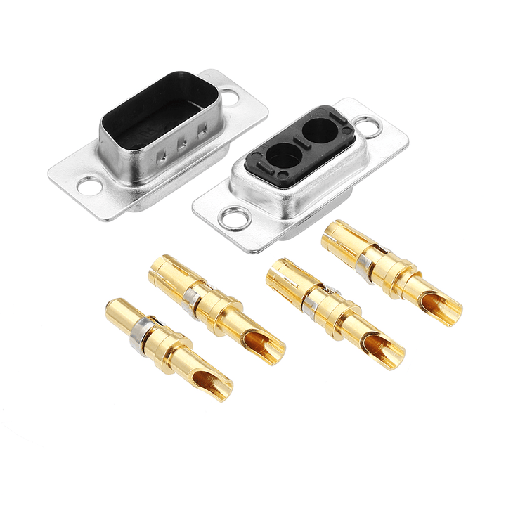 High Current D-SUB 2W2 30A 2 Pin Female Male Welding Changer Adapter Plug Adapter Connector - MRSLM