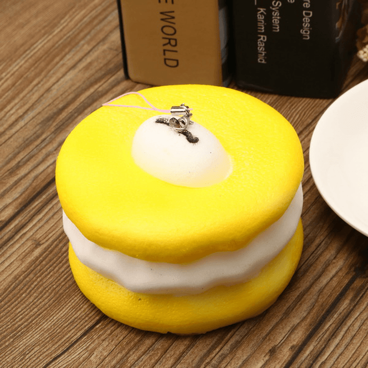 Squishy Macaroon 10Cm Slow Rising Dessert Sweet Collection Phone Bag Strap Decor Gift Toy - MRSLM