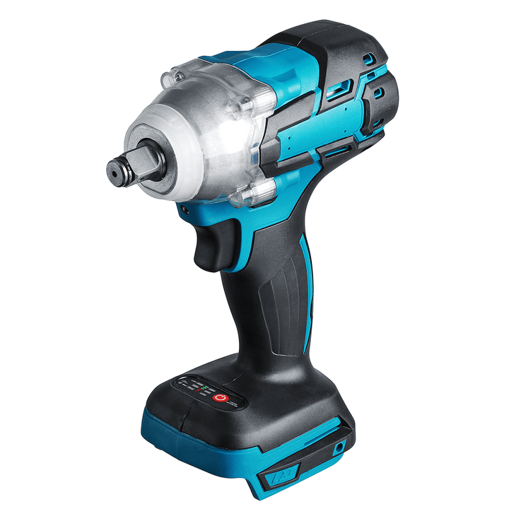 Cordless Brushless Impact Wrench 520N.M Torque 1/2'' Socket Electric Wrench Tool for Makita 18V Battery - MRSLM