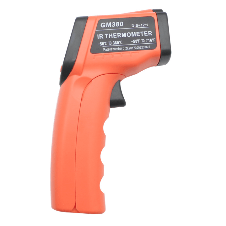 GM380 -50°C~380°C(-58°F~716°F) Digital Infrared Thermometer Non-Contact Infrared Thermometer Pyrometer IR Laser Temperature Meter - MRSLM