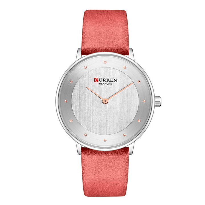 CURREN 9033 Fashion Casual Time Display PU Leather Strap Women Quartz Watch - MRSLM