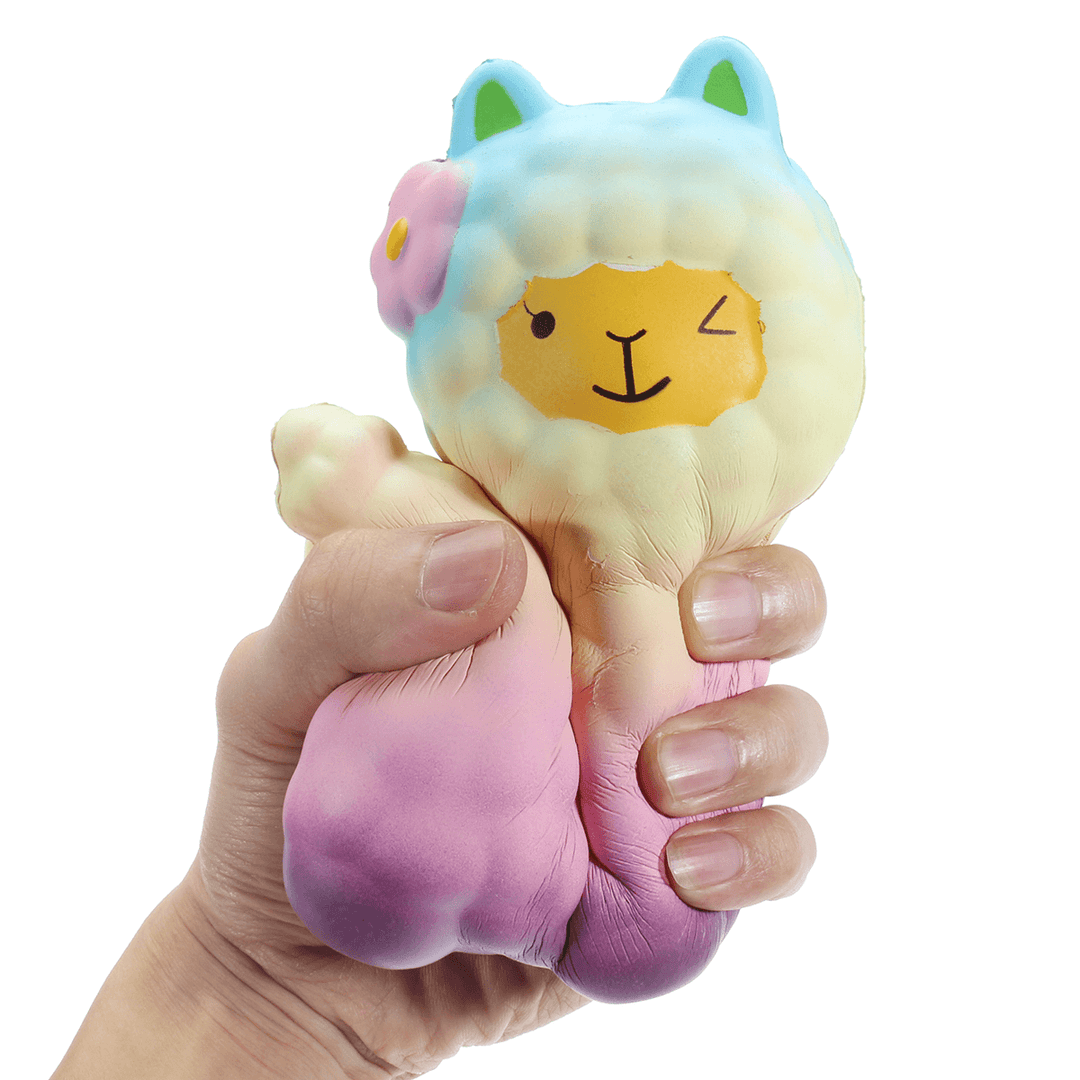 16CM Jumbo Squishy Cute Alpaca Galaxy Super Slow Rising Scented Fun Animal Toys - MRSLM