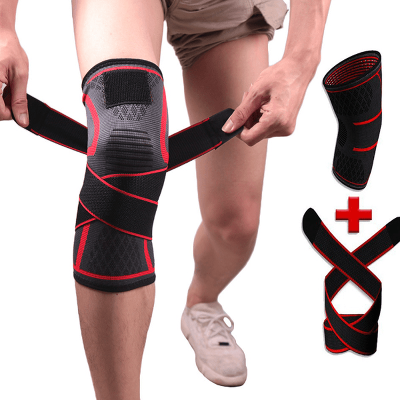 KALOAD 1 Pcs Knee Pad Fitness Running Cycling Elastic Knee Support Sports Knee Protective Gear - MRSLM