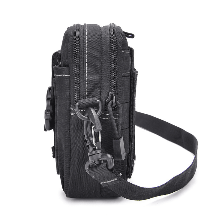 6Inch Multifunction Tactical Waist Bag Shoulder Bag Zipper anti Theft Crossbody Bag Camping Hunting Travel - MRSLM