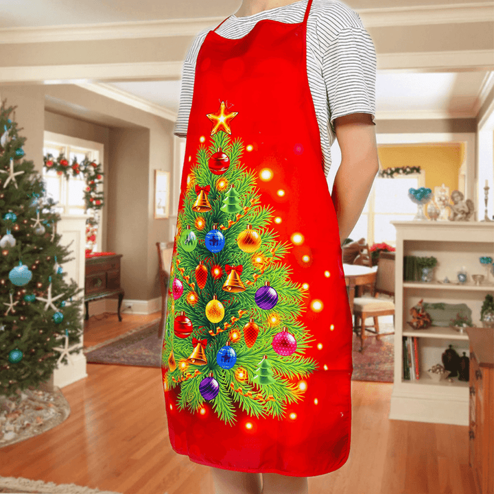 80 X 60Cm 2020 New Year Christmas Christmas Apron Christmas Decorations for Kitchen Santa Claus Xmas Decor - MRSLM