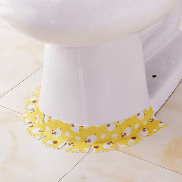 Honana TS-74 Creative Cartoon Toilet Base Sticker Waterproof Anti-Fouling Animals Colorful Stickers - MRSLM