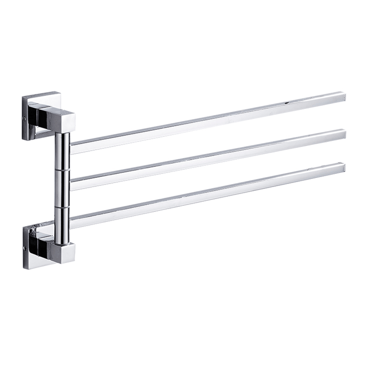 2/3/4 Poles Stainless Stainless Steel Rotating Towel Rack Bath Rail Hanger Towel Holder - MRSLM