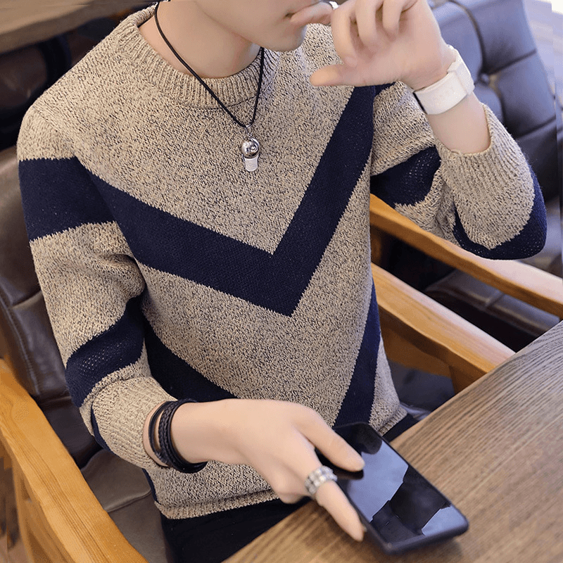 Comfortable Fashion Trendy round Neck Sweater - MRSLM