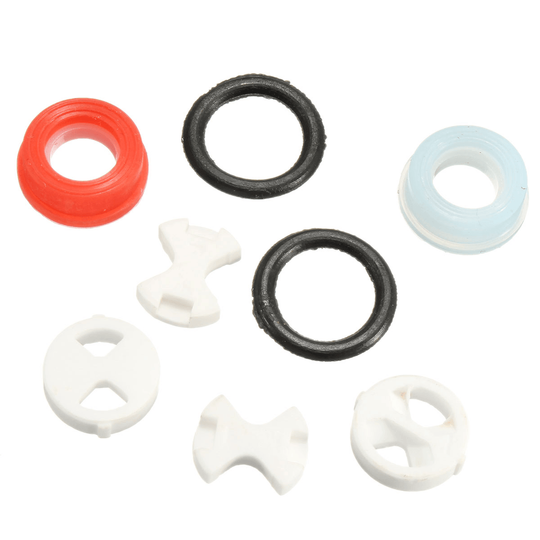 8Pcs Ceramic Disc Silicon Washer Insert Turn Replacement for Valve Tap - MRSLM