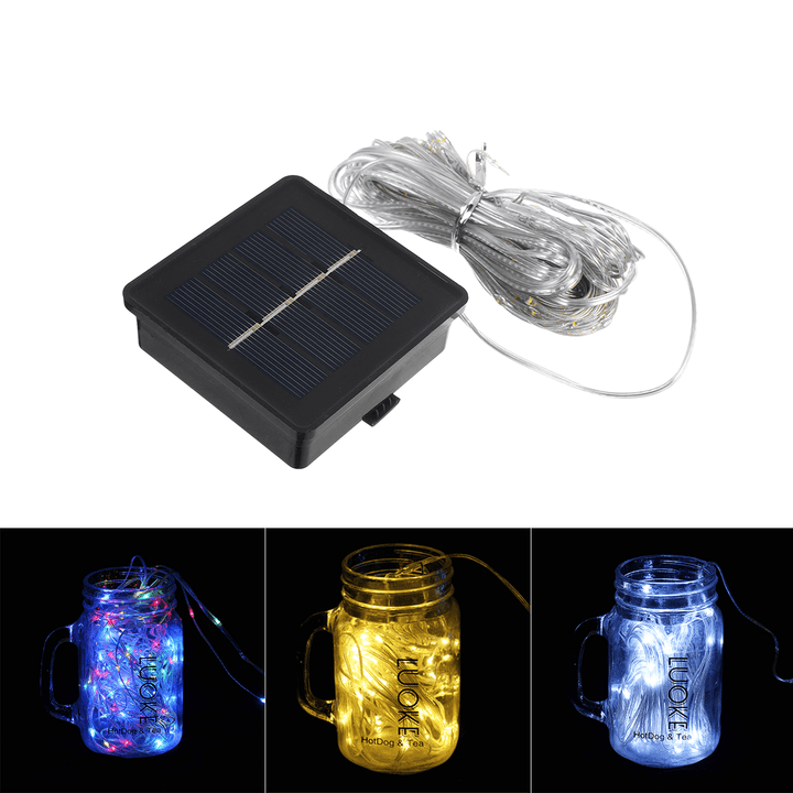 104PCS LED 8 Mode Solar Charging Solar LED String Light for Sun Umbrella Garden - MRSLM