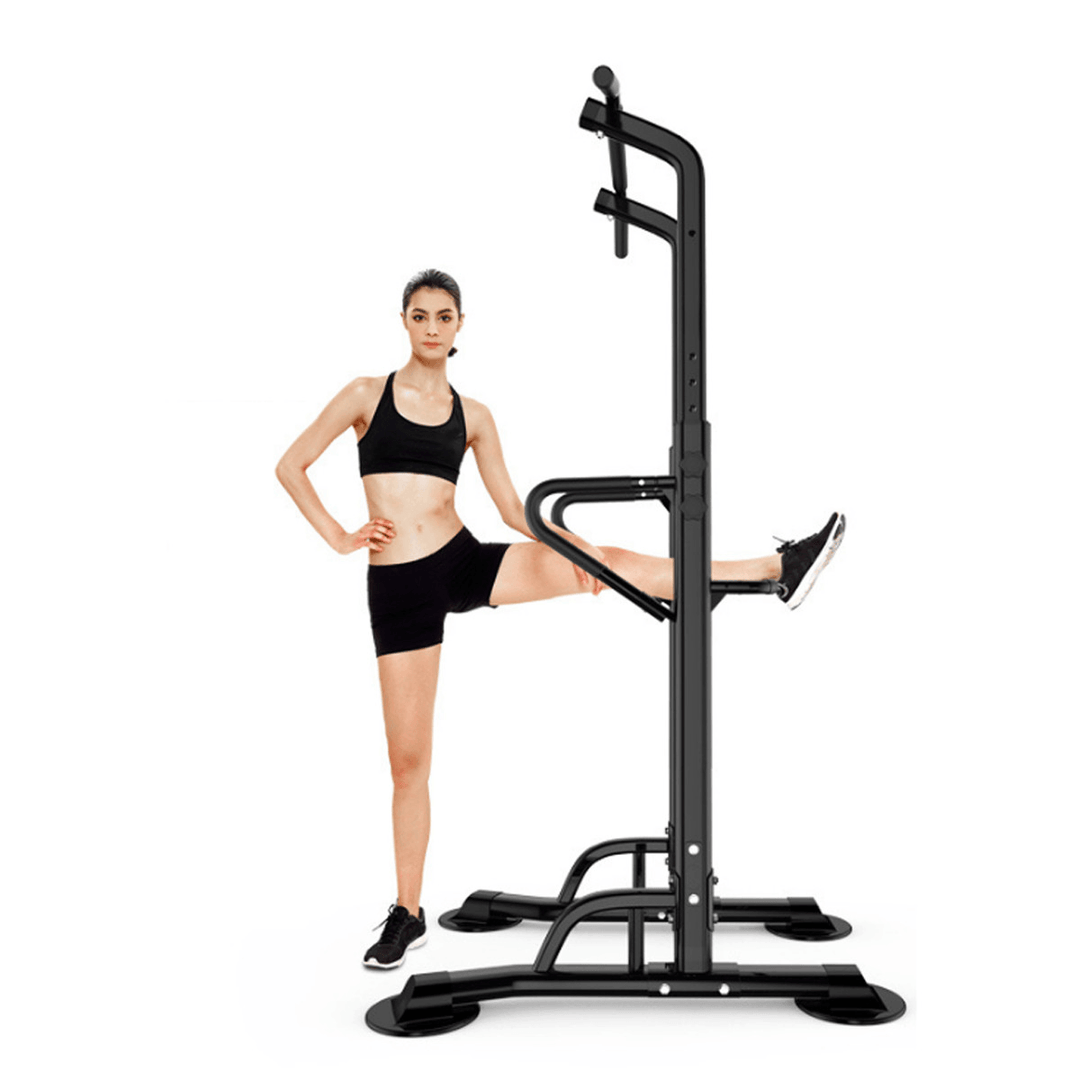 MIKING 4001D Multifunction Power Tower Adjustable Pull up Dip Station Horizontal Bar Strength Training Fitness Exercise Home Gym - MRSLM