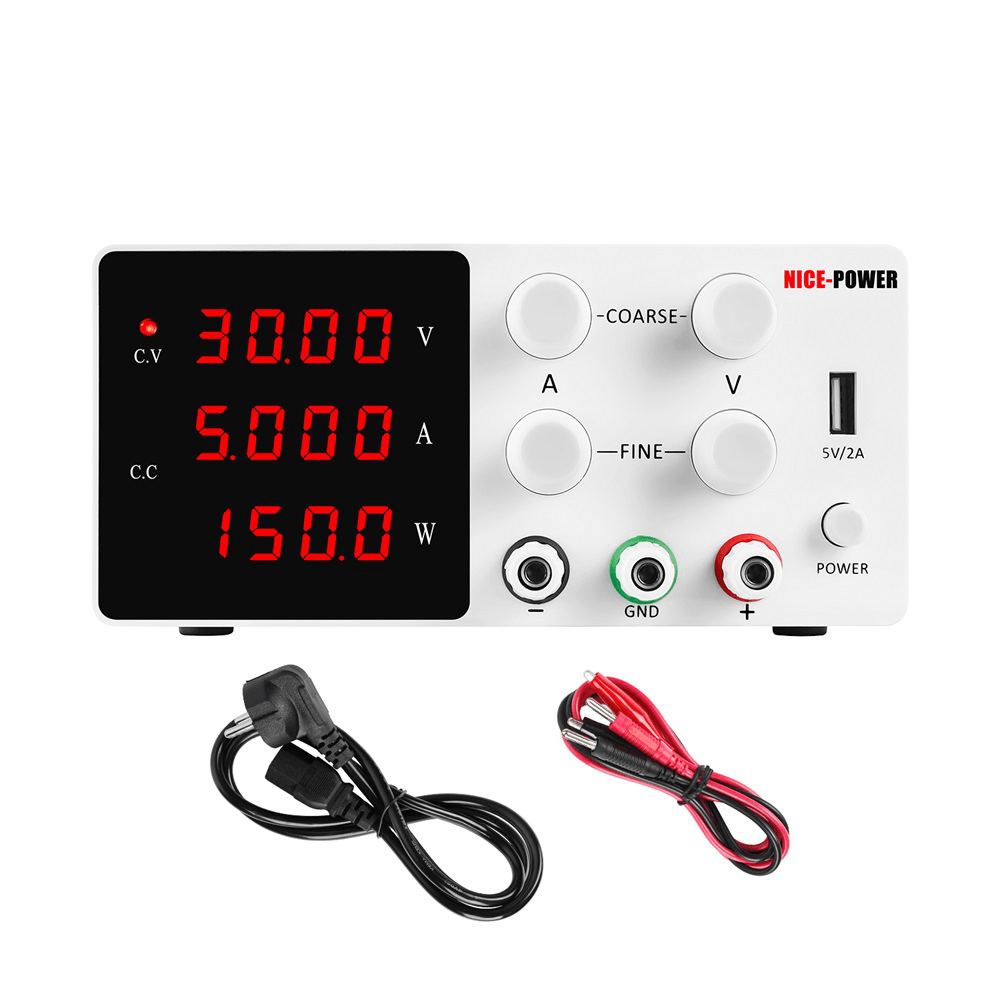 NICE-POWER SPS-W305 30V 5A Lab Switching DC Power Supply Adjustable Regulated Laboratory Power Source Current Stabilizer Voltage Regulator - MRSLM