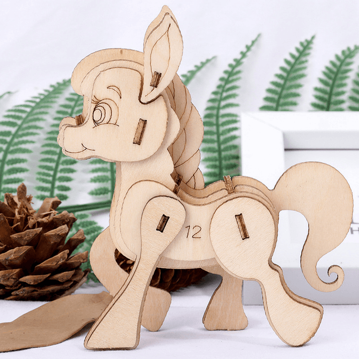 Children'S DIY Wooden Toys, Wooden Toy Models, Three-Dimensional Puzzles, Assembling Insect Models - MRSLM