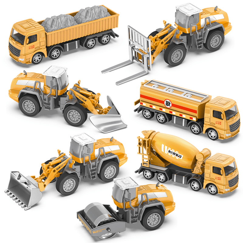 Simulation Alloy Car Model Engineering Excavator Set Children'S Toys - MRSLM