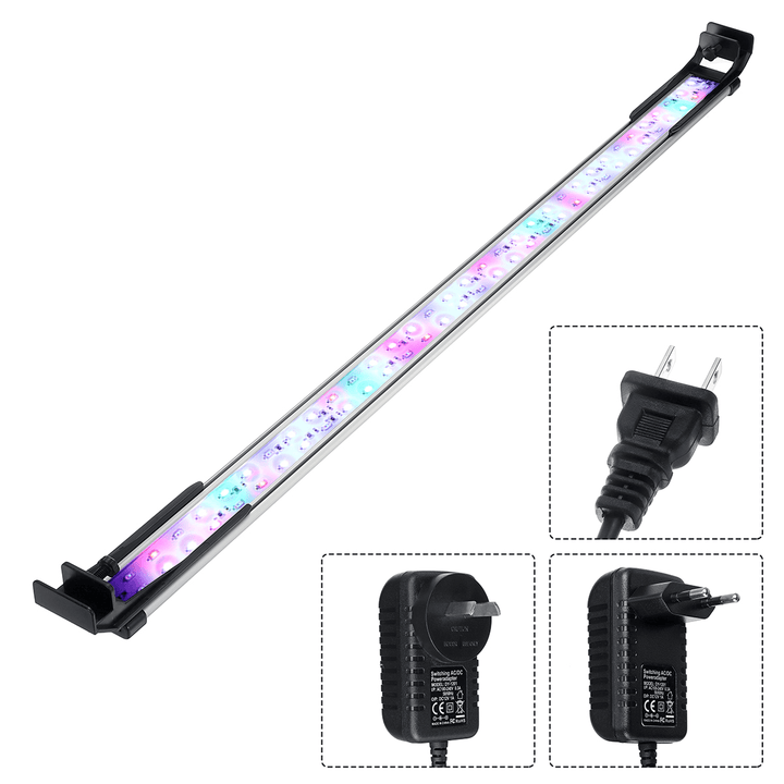 72CM Super Slim RGB LED Aquarium Lighting Aquatic Plant Light Fish Tank Lamp Waterproof Clip on Lamp for Fish Tank - MRSLM