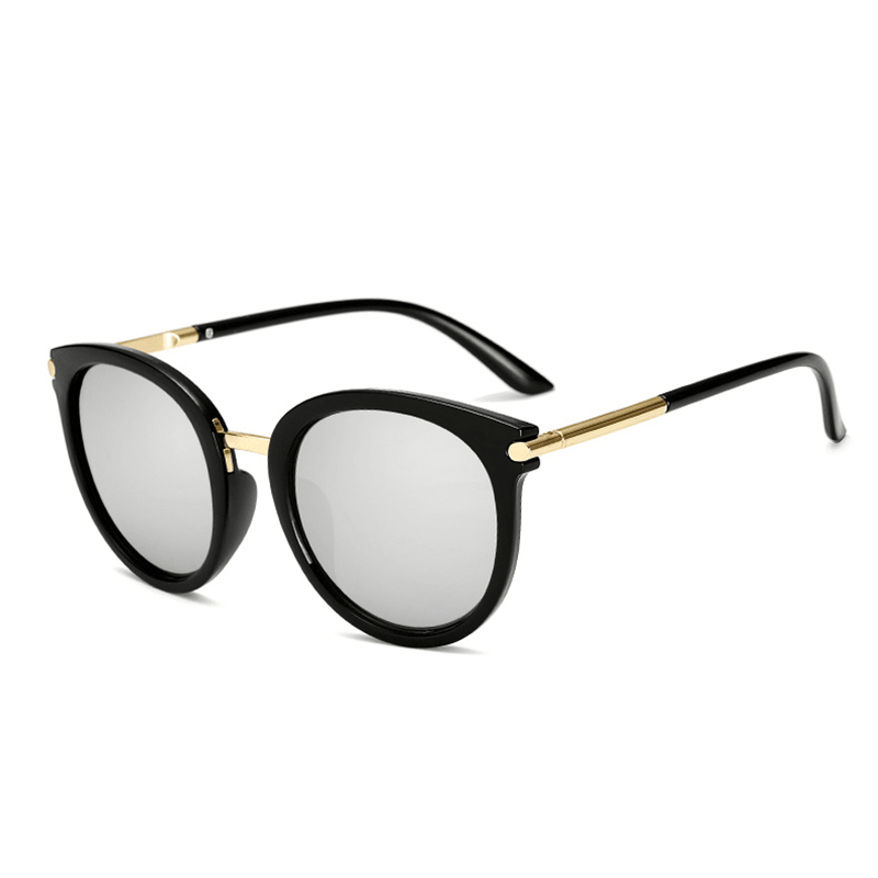 Woman Metal Frame Anti-Uv Outdoor Glasses High Definition Sunglasses - MRSLM