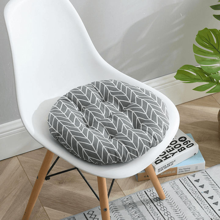 45*45Cm round Chair Seat Back Cushions Pad Sofa Pillow Home Office Decorations - MRSLM