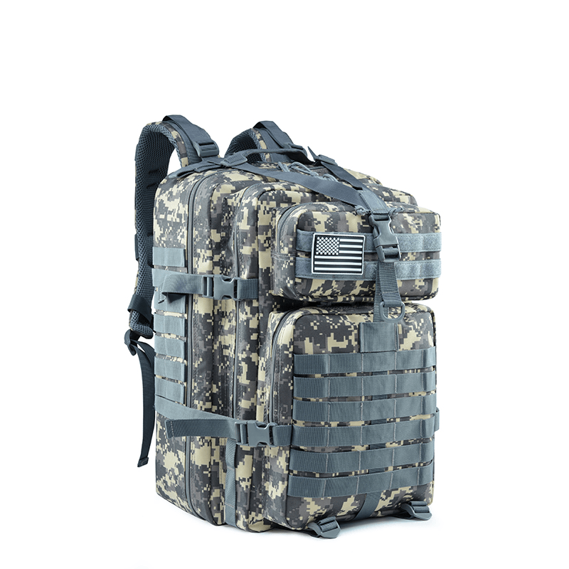 45L Tactical Army Military 3D Molle Assault Rucksack Backpack Outdoor Hiking Camping Traveling Bag - MRSLM