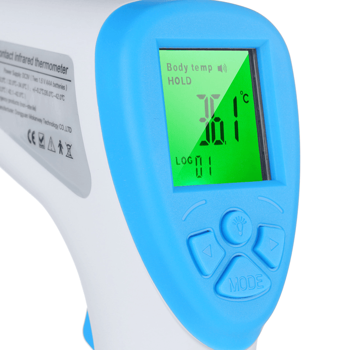 LCD Digital IR Infrared Thermometer Non-Contact Temperature for Baby Adult - MRSLM