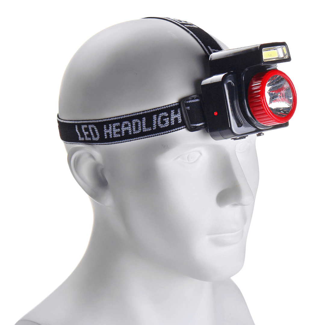 7Leds COB Super Bright Solar LED Headlamp Energy Saving Outdoor Head Torch Light for Sports Camping Fishing Searching - MRSLM