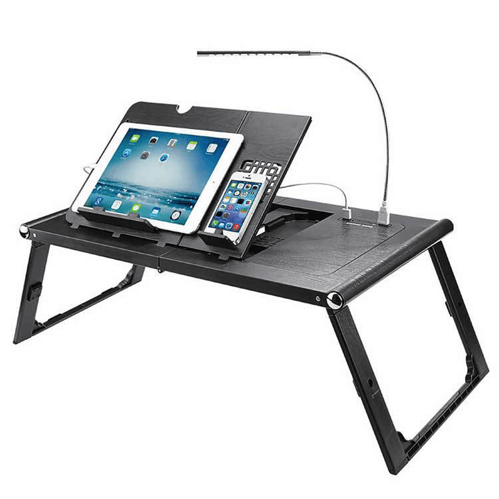 Portable Laptop Desk Smart Rechargeable Folding Bed Table Ergonomic Study Table for Home Office Hospital - MRSLM