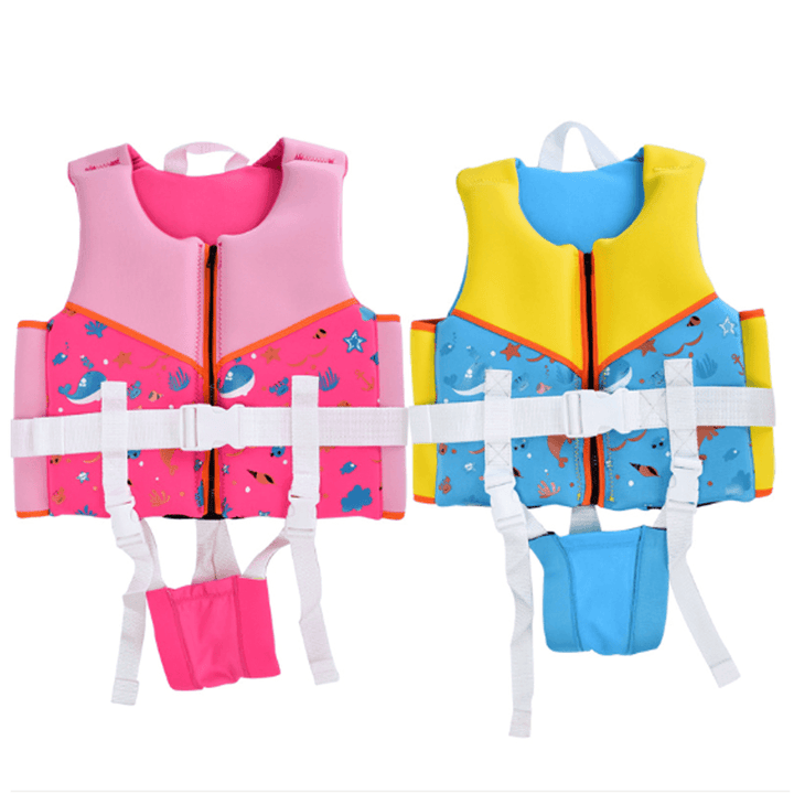 Children Kids Swim Floatation Vest Life Jacket Safety Swimming Buoyancy Float Aid Jacket - MRSLM