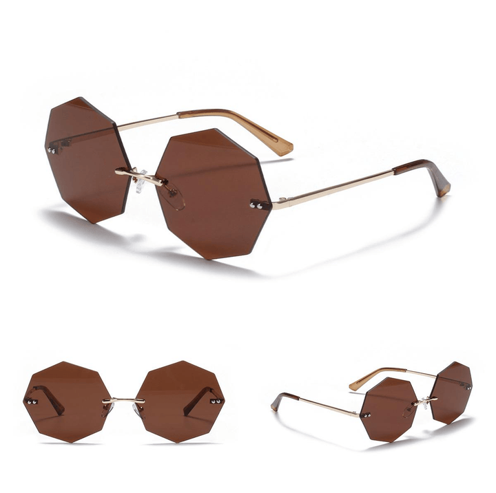 Women'S Polygonal Frameless Sunglasses - MRSLM