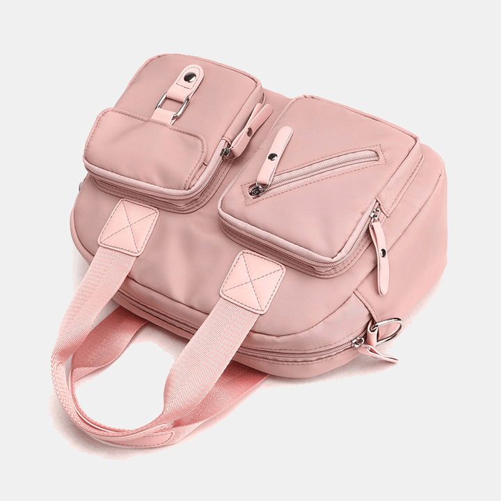 Women Light Weight Waterproof Multi-Pocket Handbag Shoulder Bag - MRSLM